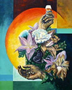 Missed 16 x 20 inches Acrylic on canvas Sarah Swann 2022